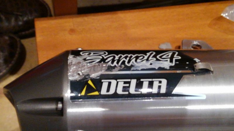 KLX125 バレル4Sをバレル4に!(マフラー) | いつも迷走中~((・ω