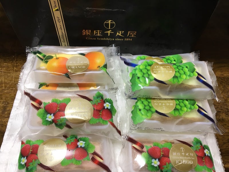銀座千疋屋 ミルフィーユアイスの誕プレ | サコの食いしん坊ブログ