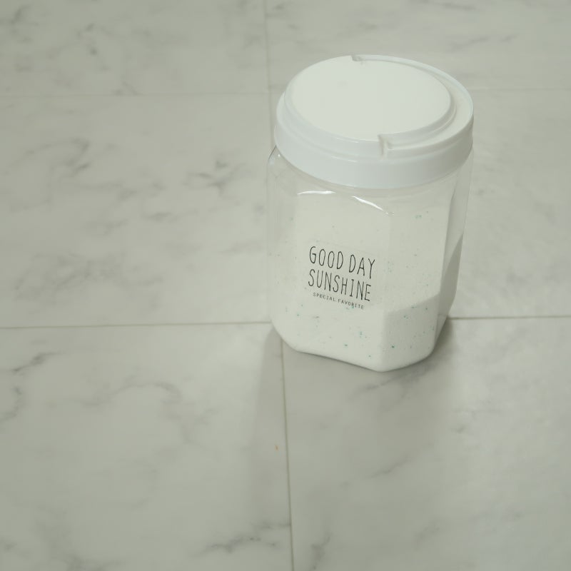 粉洗剤の詰め替えにダイソーのボトル 白いお家のブログ