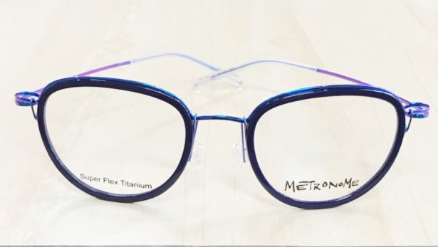 美品 METRONOME メトロノーム Strobo lights ストロボライツ 眼鏡 メガネ ブラウン フリー 