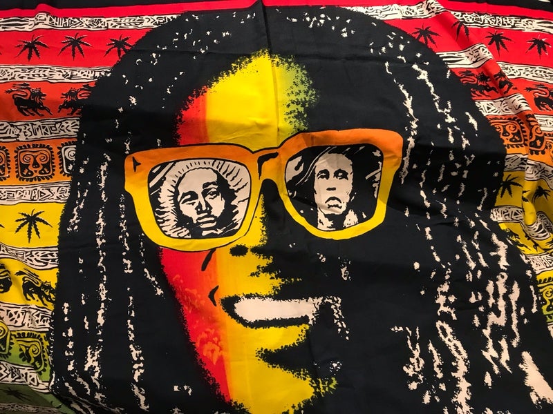 Bob Marley Tapestry Outside