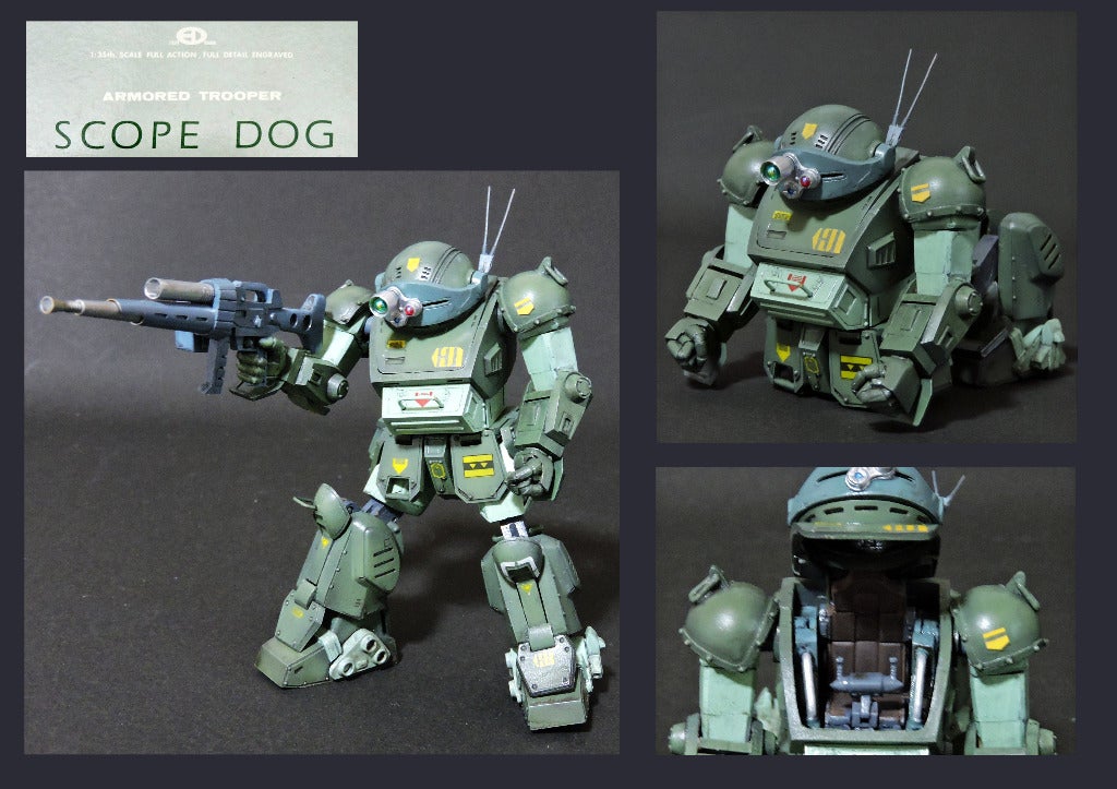 装甲騎兵ボトムズ WAVE 1/35EDスコープドッグ・原型:野本憲一氏 装甲騎兵ボトムズ WAVE 1/35EDスコープドッグ・原型:野本憲一氏