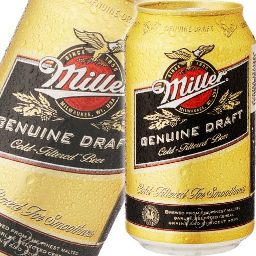 ミラー・ドラフト（Miller） 缶 プレミアムビール 355mlが入荷
