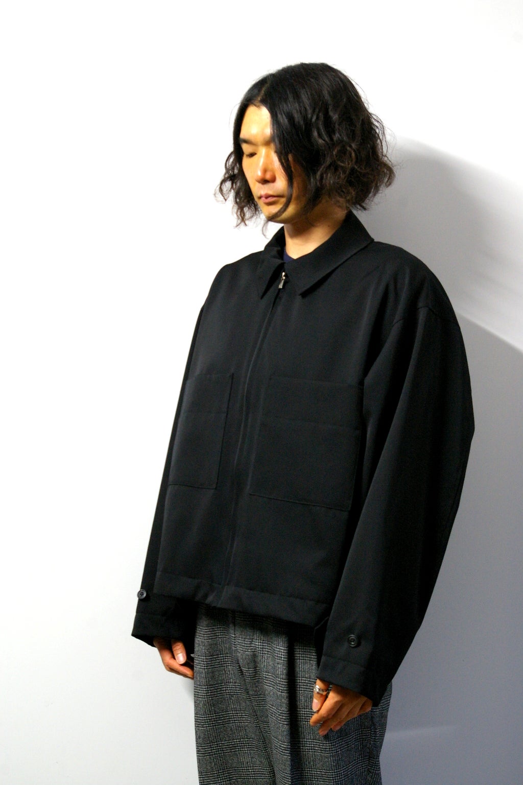 steinシュタイン/OVER SLEEVE DRIZZLER JACKET/Black 通販 取り扱い