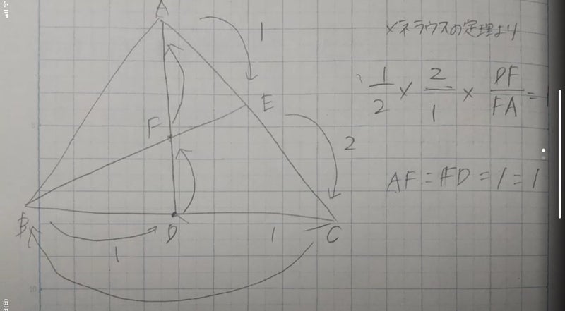 中学数学 中学生がメネラウスの定理を使うのはあり Mike先生のstudyブログ