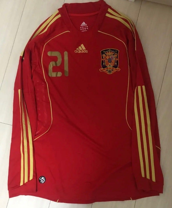 スペイン代表 2008 1stユニフォーム 21 ダビド・シルバ | サッカー 
