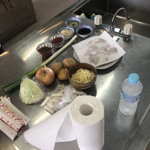 名護韓国語教室料理教室～チーズダッカルビ篇～の画像