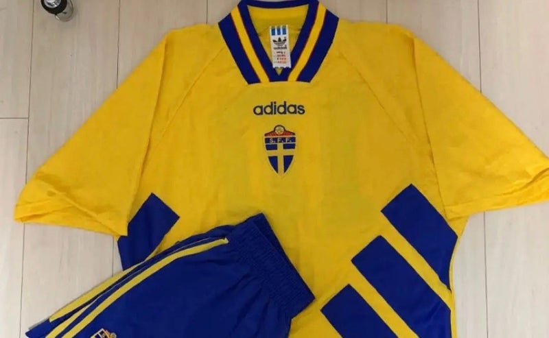 スウェーデン代表 アディダス 1994 アメリカワールドカップ 1stユニフォーム サッカー ユニフォーム収集家