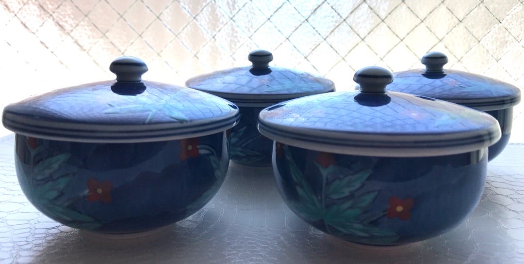 有田焼き食器 升銘 小鉢 茶道具 茶器 蒸し碗 和食器 和風 和柄 花柄 
