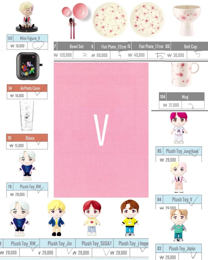 ポップアップストアでのバンタンさん買い物リスト | 防弾少年団 BTS