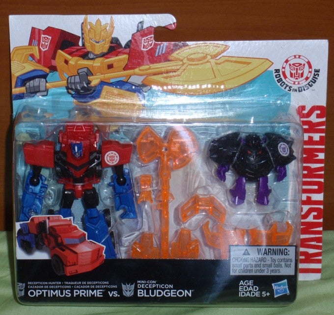 Hasbro ® b4714 Transformers rid minicon Optimus Prime vs Bludgeon 