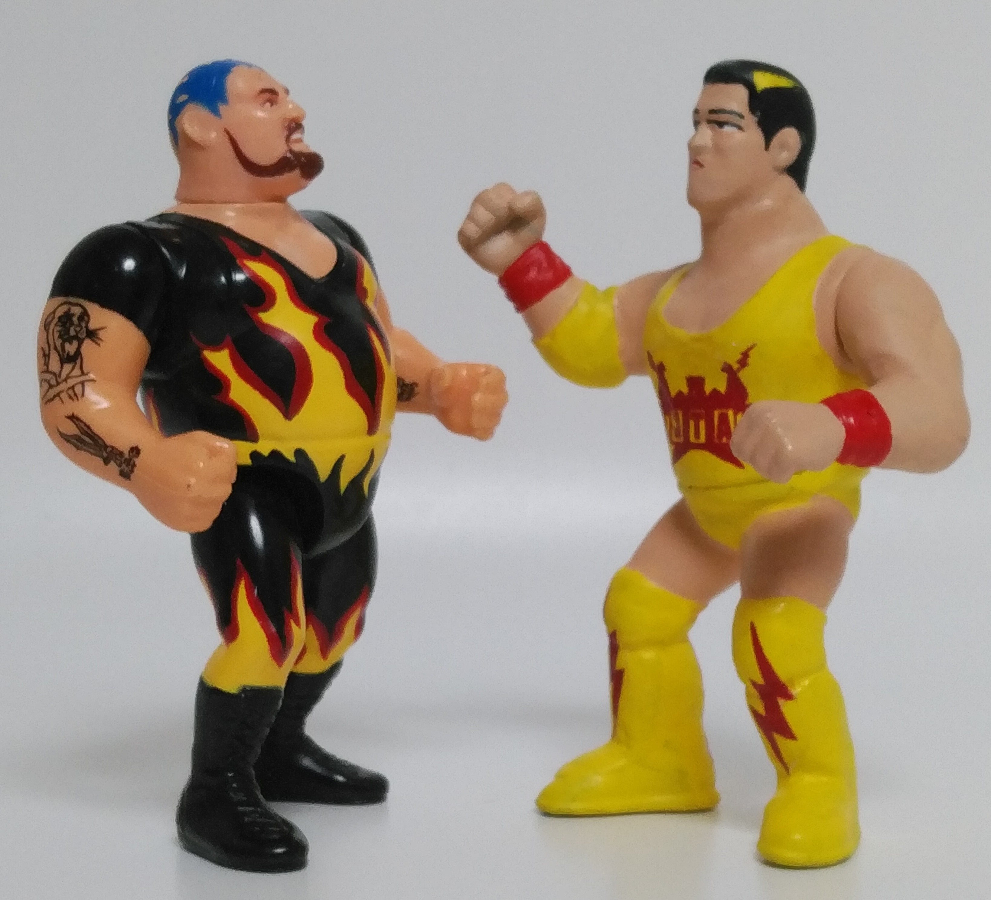 柔らかい マテル版 WWEプロレスフィギュア ナチュラル・ディザスターズ