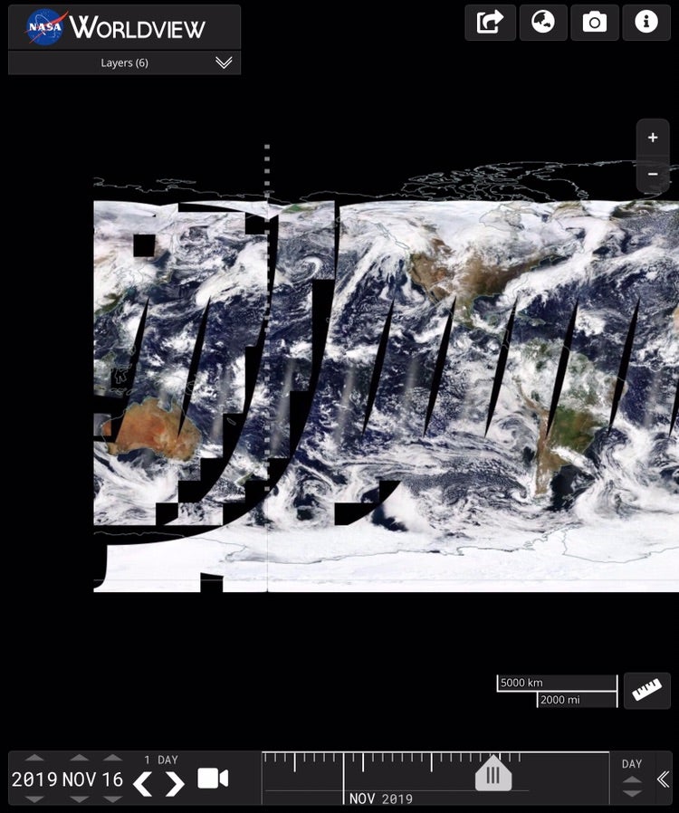 sのブログNASAの衛星画像