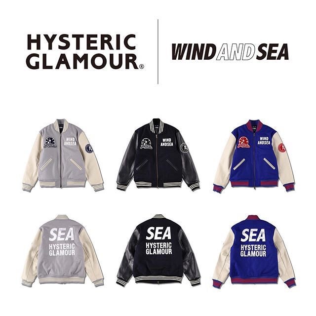 wind and sea HYSTERIC GLAMOUR コラボスタジャン - library