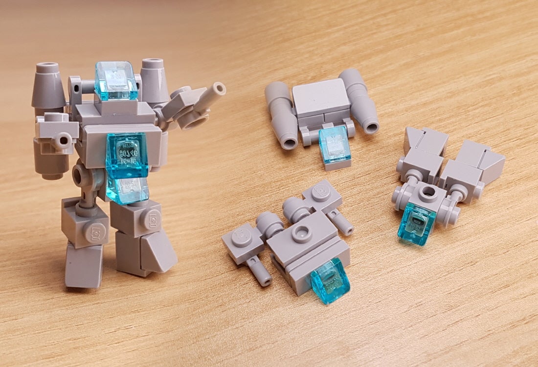 レゴ合体ロボの作り方 レゴ戦闘機合体ロボのコマ撮りアニメ 変身方法 作り方 3段合体 ミニレゴユーチューバー