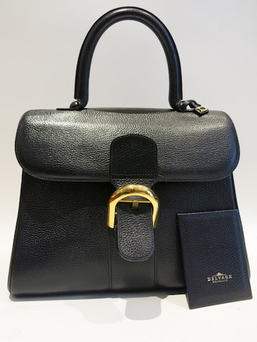Delvaux ヴィンテージ デルボー ブリヨン 紺 MM ハンドバック Delvaux ヴィンテージ デルボー ブリヨン 紺 MM ハンドバック