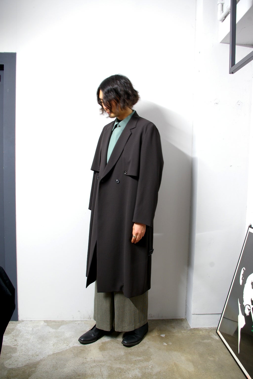 ETHOSENS(エトセンス)/Splitted trench coat /Dark brown 通販
