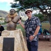 ハワイアン ソング シンガー IZさんの銅像前で！！！の画像