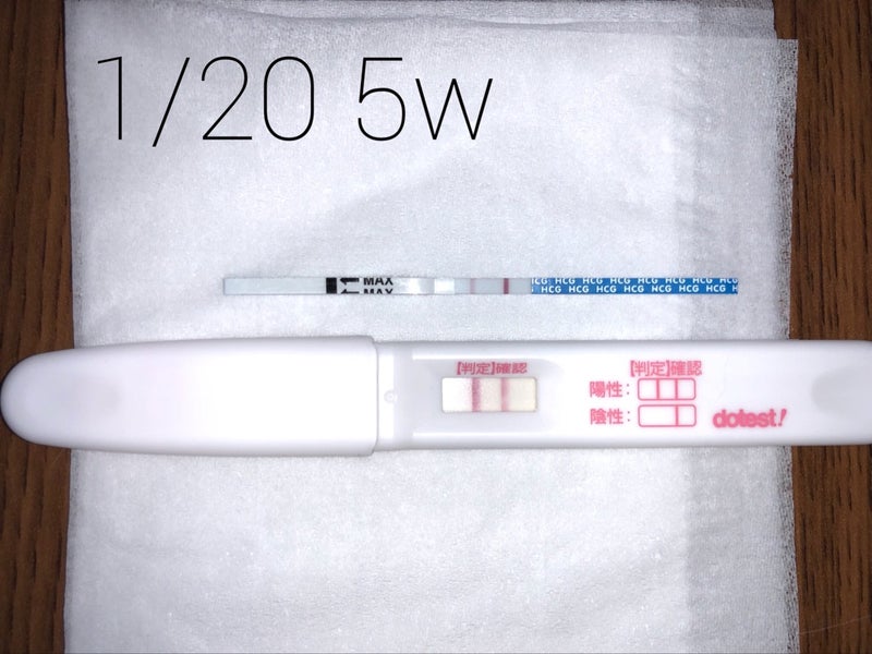 5w 早期妊娠検査薬 妊娠検査薬フライング 新米ママちろるの子育て記録