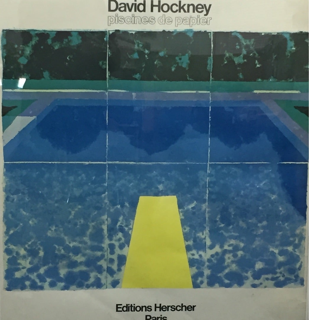 ☆デイヴィッド・ホックニー David Hockney「piscines de papier 