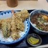 地元の老舗路麺　船食のミックス天丼セットの画像