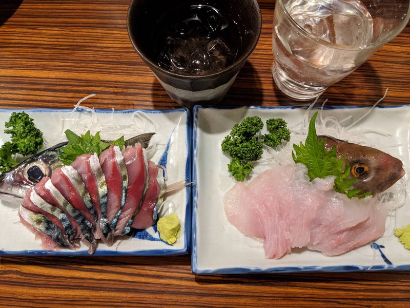 魚さんこ で 初めてのホッケの刺身を食す せったい侍のレストランとアルコールの記録