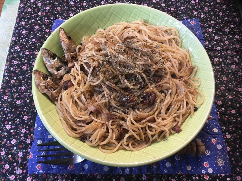 スパゲティ・イワシの丸干し | bunshidouのブログ