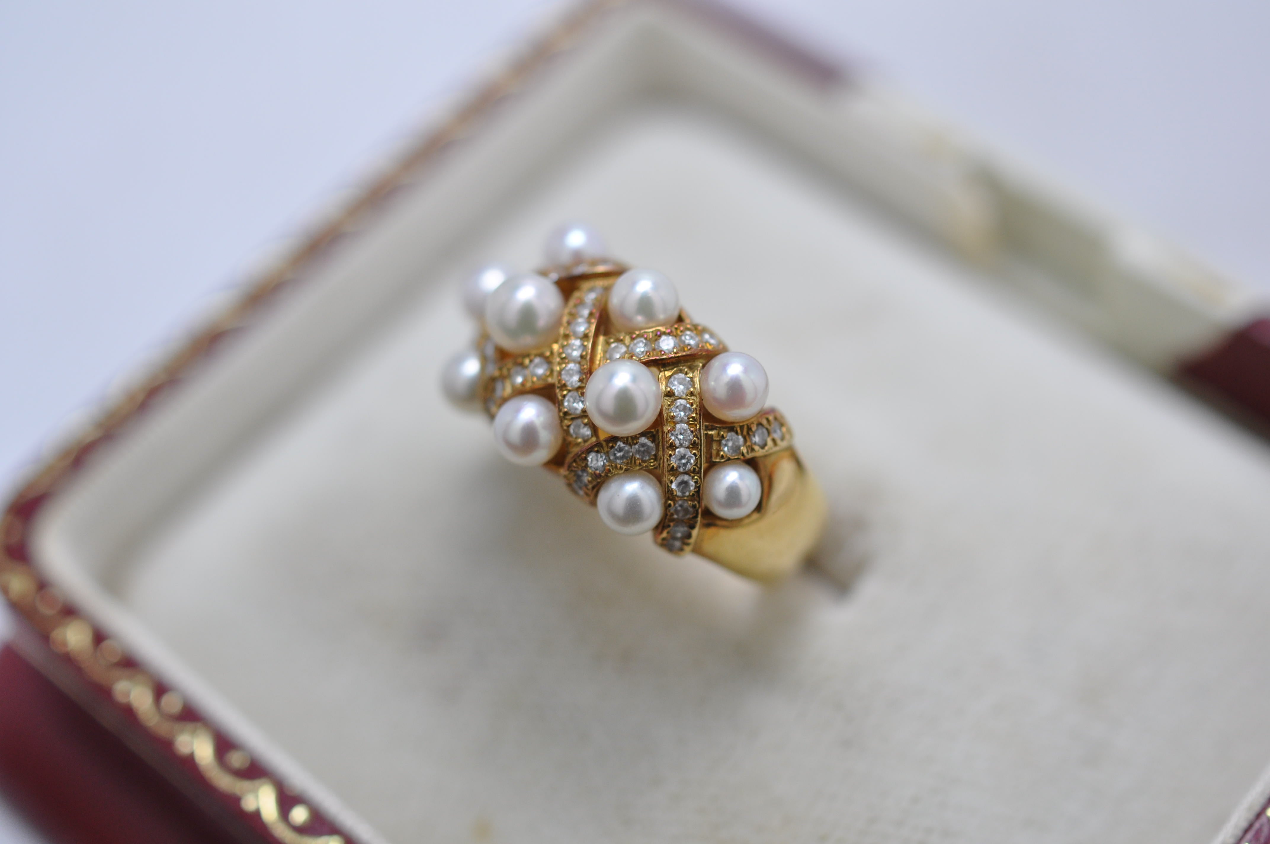 真珠(パール) ダイヤ ファッションリング買取ました～【京都市 質屋 買取】 | 京都の質屋店主ブログ