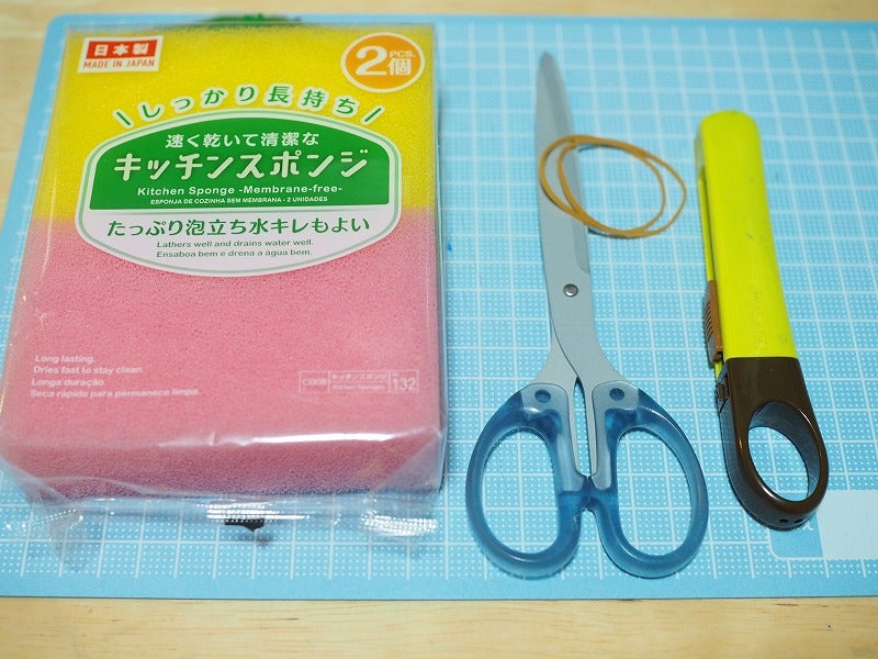 手作りおもちゃ スポンジ工作 1 板橋区ベビーマッサージ サイン 親子教室と資格取得スクール ちひろの部屋 3児の子育て中ちひろ先生