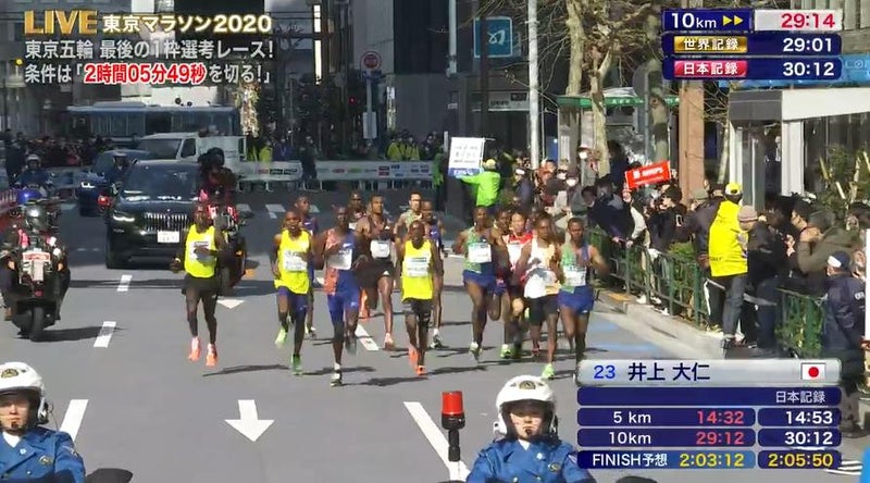 テレビ 中継 マラソン 東京 東京マラソン2020