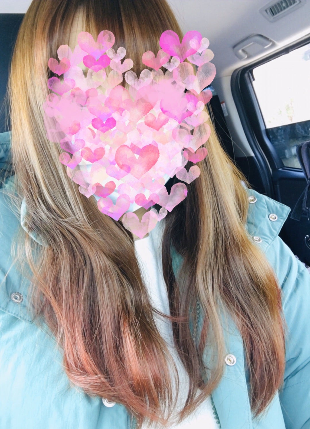 裾カラー ロングヘアーの裾5センチをピンク色に Amazon 楽天 ユニクロ Gu しまむらなどなど とにかくお買い物大好きブログ