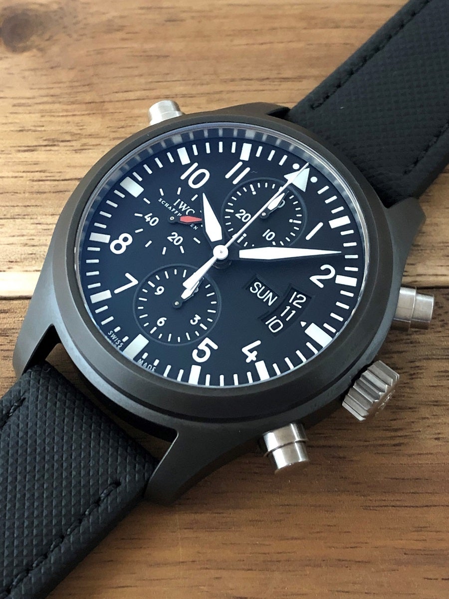 IWC パイロットウォッチ ダブルクロノグラフ IW378601 黒文字盤 1000本