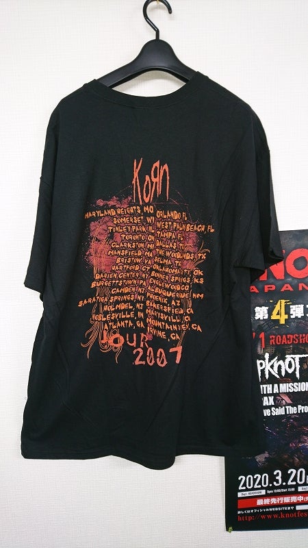 KORN Tシャツ 10%OFF!完全版! バンドTシャツの季節! | ロック KORN Tシャツ 10%OFF!完全版! バンドTシャツの季節! | ロック