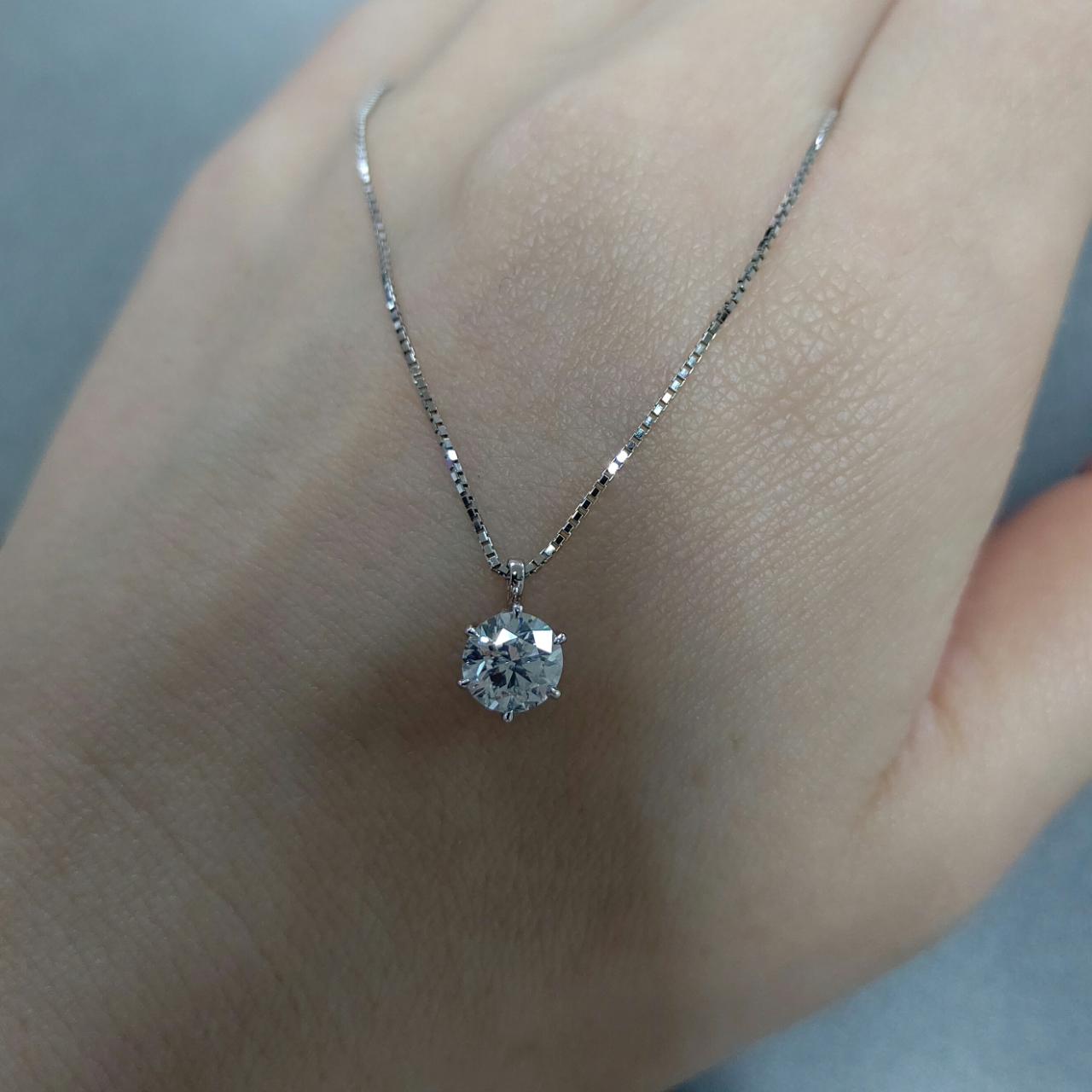 １カラットの一粒ダイヤネックレスのご紹介です！ | ダイヤモンド輸入 