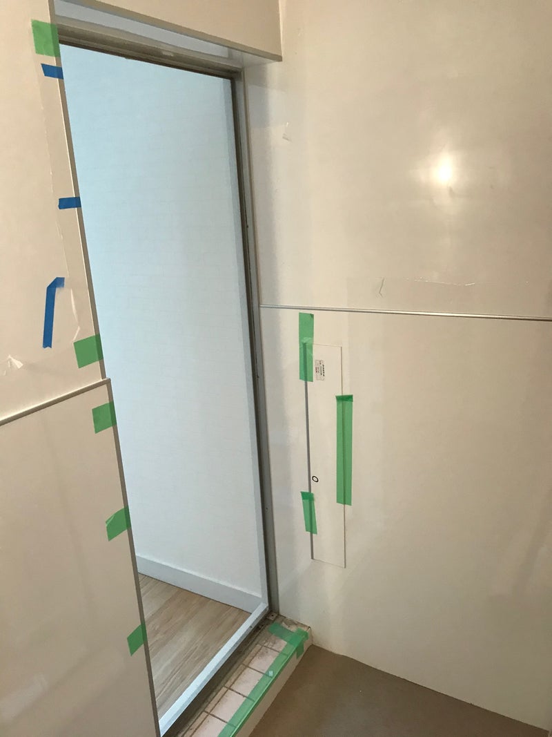 浴室ドア カバー工法・・・ (有)岡崎ガラス店 ガラス屋の日常・・・
