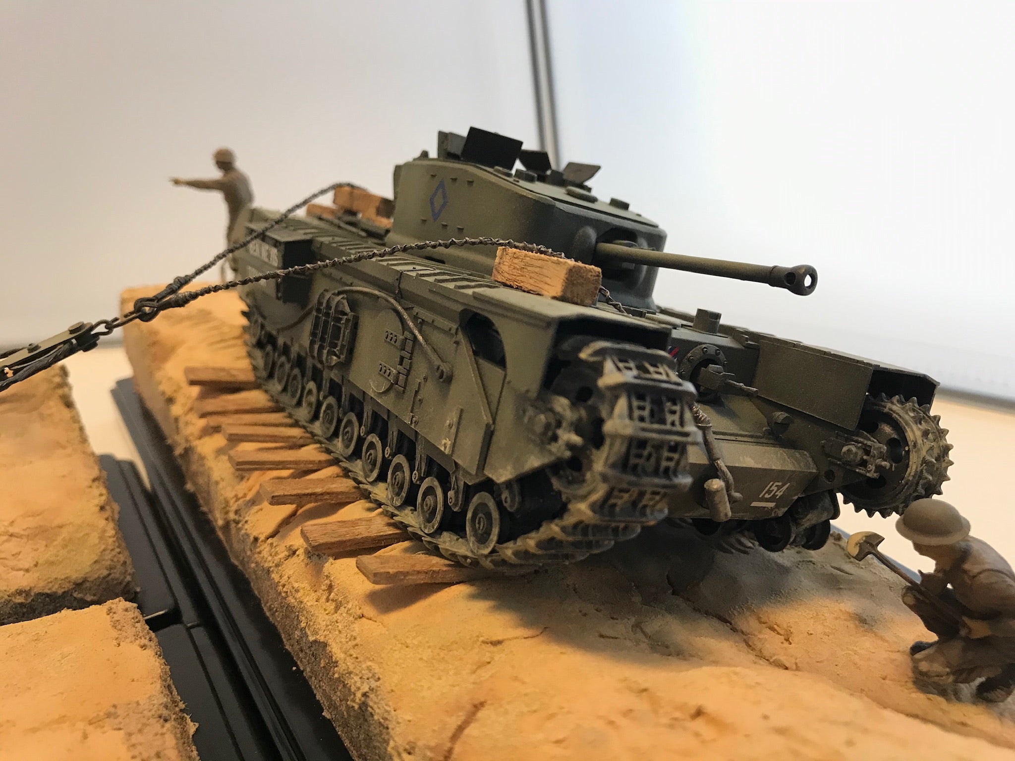 ジオラマ作り（タミヤ 1/35 イギリス歩兵戦車チャーチルMk.VII 