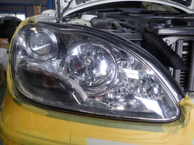 トラブル修理-メルセデスベンツ S55-AMG(W220)足回りから異音＆ヘッドライトコート | フリークのブログ