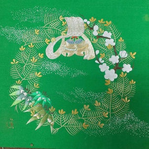 道子さんの鈴と松竹梅の色紙❣️の画像