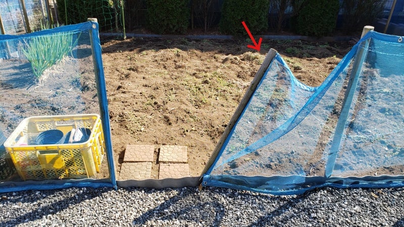 家庭菜園の防風ネットの支柱を補修しました おっちーのブログ