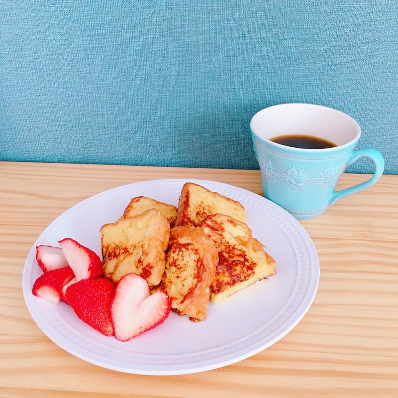おうちカフェレシピ 朝にぴったり フレンチトースト わがままママの見栄っ張りおうちcafe