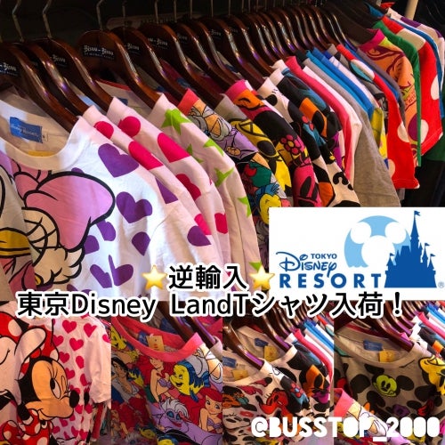 逆輸入 東京ディズニーランドtシャツ入荷です アメリカ古着バスストップのブログ