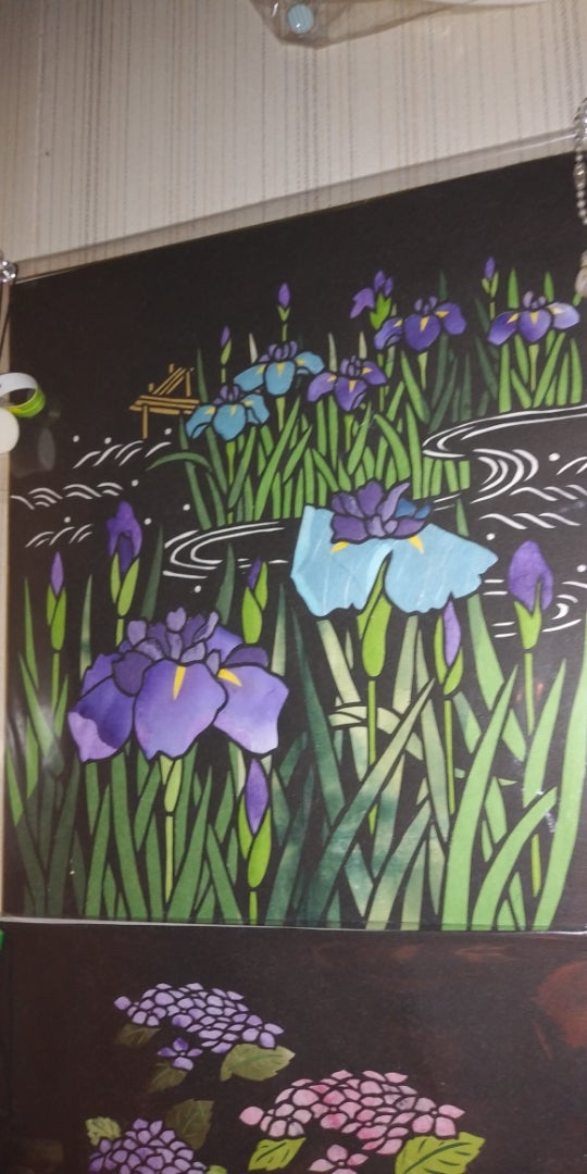 切り絵 菖蒲 切り絵 菖蒲