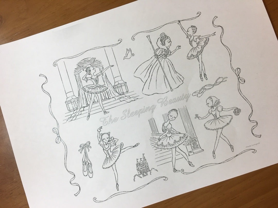 イツコルベイユ の塗り絵 花咲く 華やか 舞踊り 今日も明日も花が咲く りえかの のんびりブログ