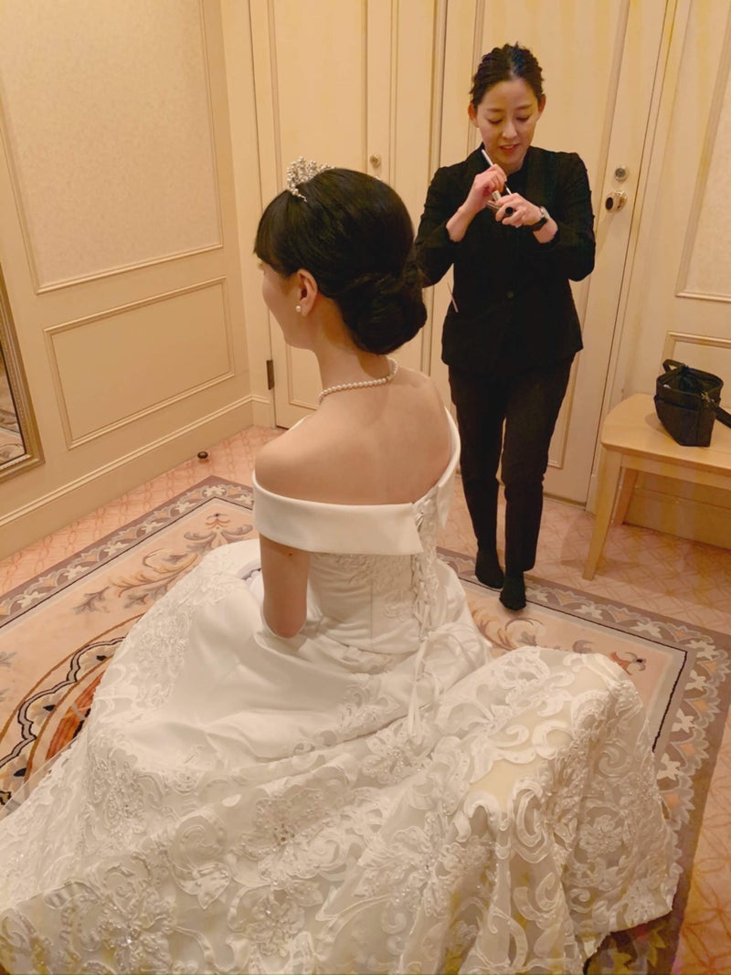 結婚式出張ヘアメイクblog 帝国ホテルの花嫁 ブライダルヘアメイクla Sumire