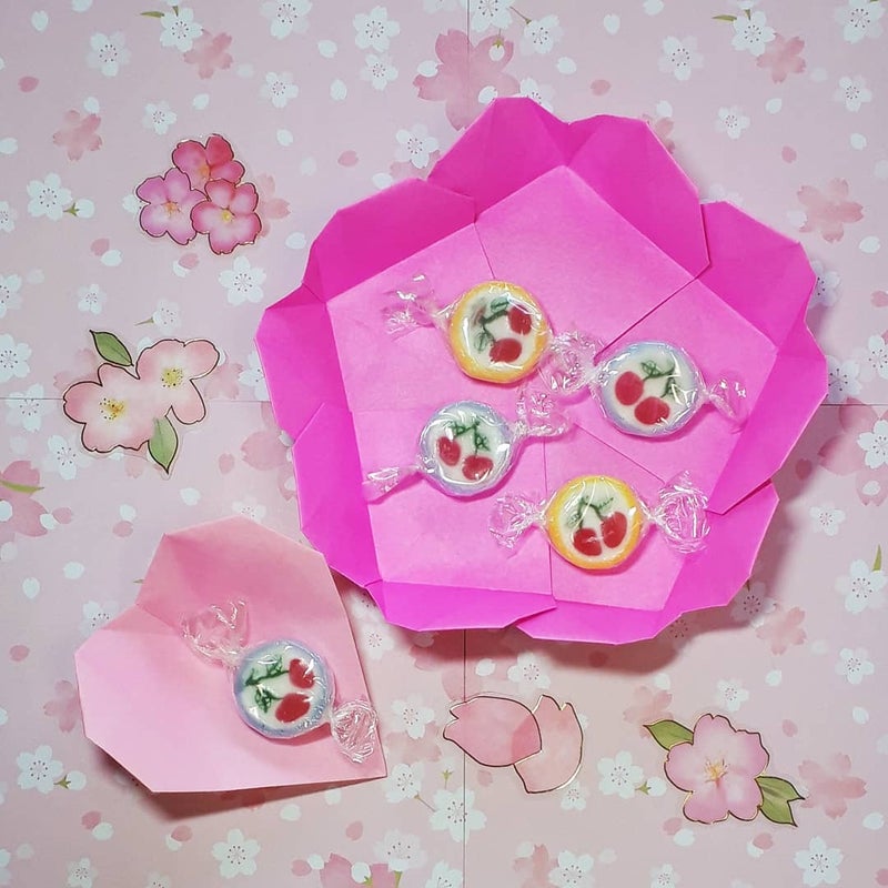 折り紙 桜のお皿 桜の花びら小皿 折り紙の楽しみ