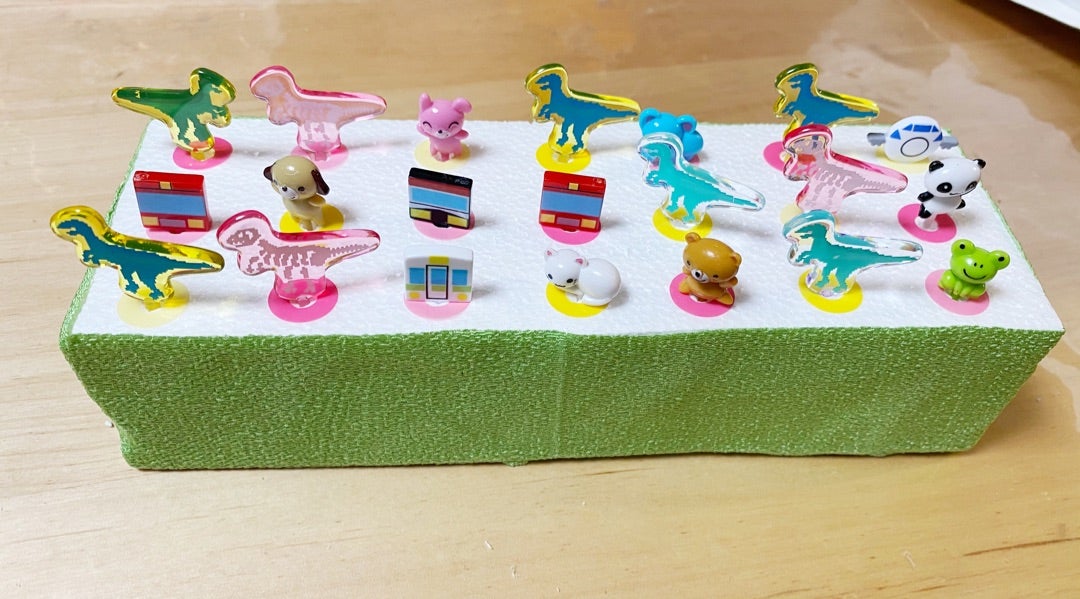 手作りおもちゃ お弁当ピックのモザイク きた先生の手作りブログ