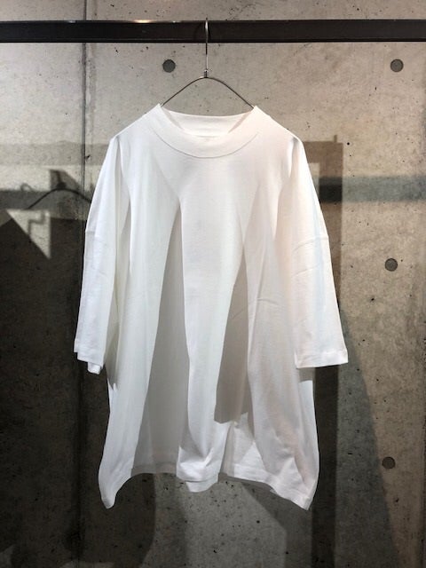 STUDIO NICHOLSON「PIU」SHORT SLEEVE MOCK NECK T | ragazzo cultura
