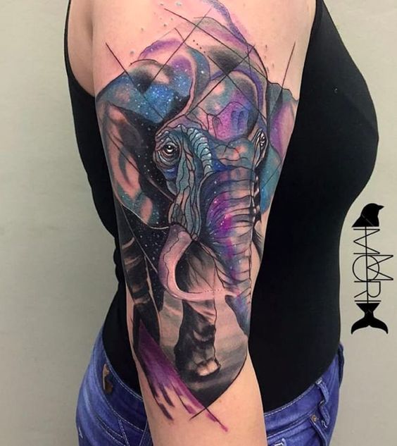 Elephant tattoo half sleeve | Tattoo sleeve designs, Sleeve tattoos, Half  sleeve tattoo
