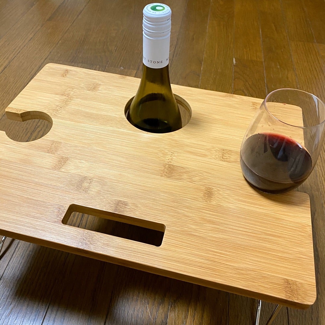 室内でもアウトドアでも使える優れモノ！折りたたみ式ワインスナックテーブル | 熊本のワイン検定講師 くまべゆみのエンジョイワインクラブ