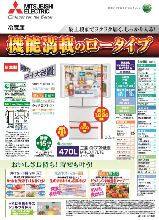 冷蔵庫の取替!同じ470Lの冷蔵庫でも10年前の商品と比べると消費 冷蔵庫の取替!同じ470Lの冷蔵庫でも10年前の商品と比べると消費